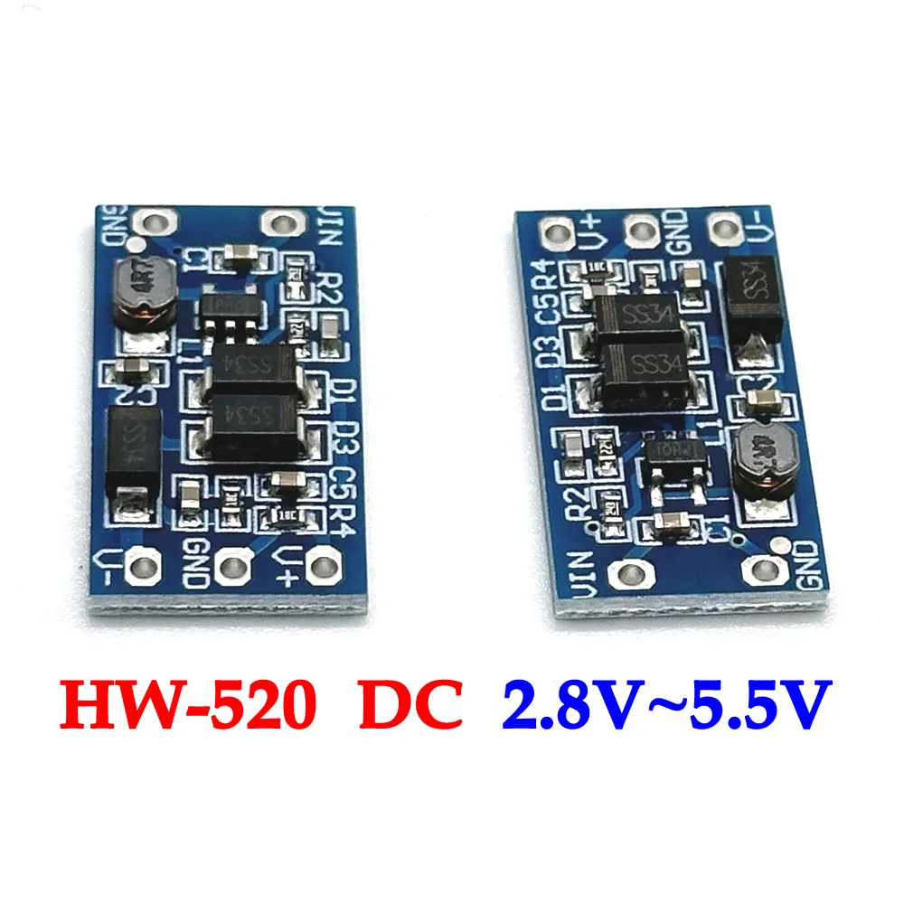 

1-20pcs HW-520 Power Converter Step Down Module DC-DC 2.8V~5.5V Adjustable Power Supply 5V/12V