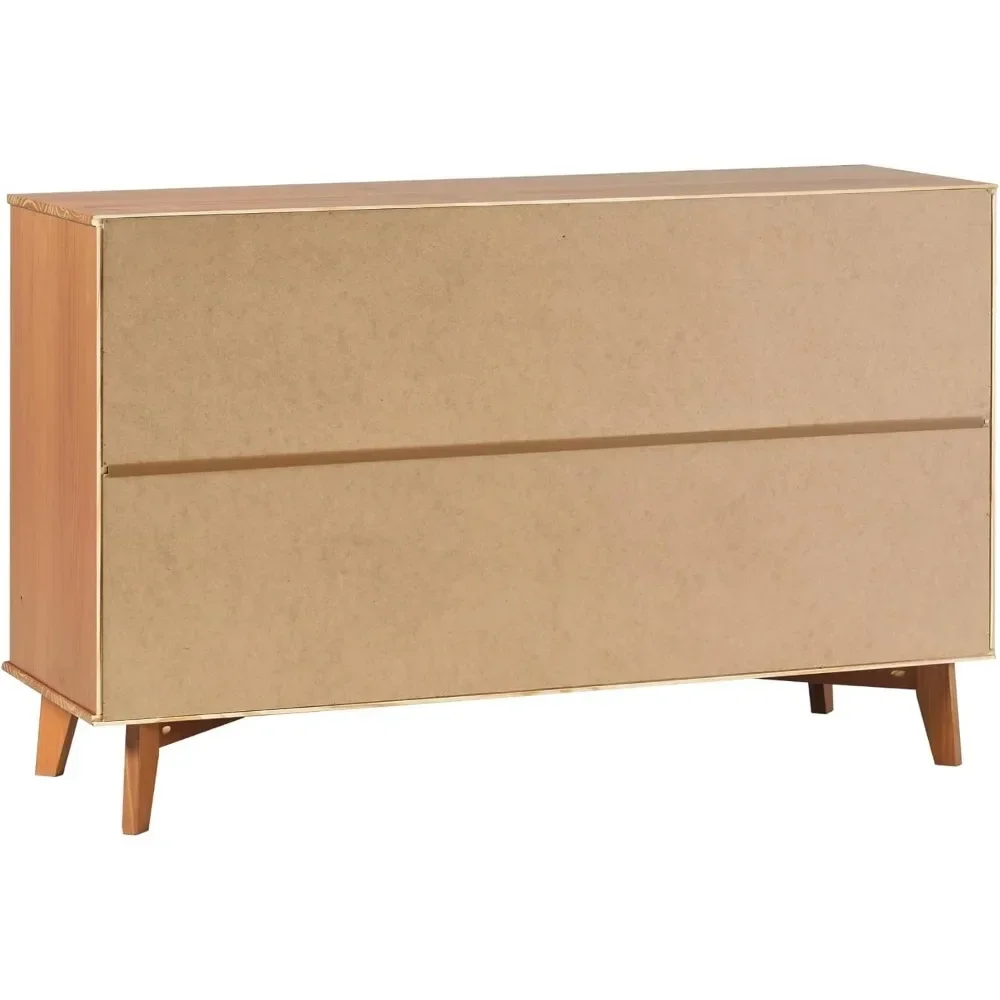 # Hot Sales Modern 6-Drawer Dresser Bedroom Storage Organizer, 52 Inch, Caramel Handle