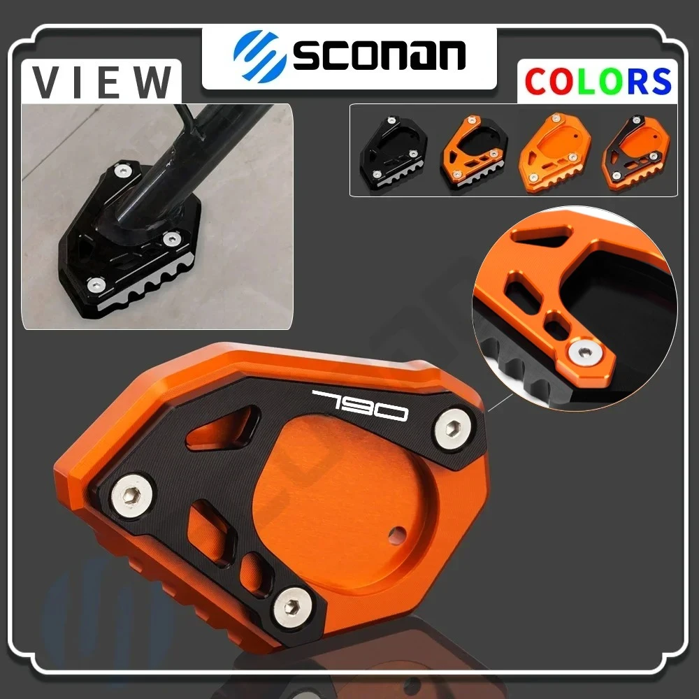 

For 790ADV 790 ADV 790Adventure S/R 2019 2020 2021 Motorcycle Accessories Kickstand Side Stand Extension Enlarger Pad Parts