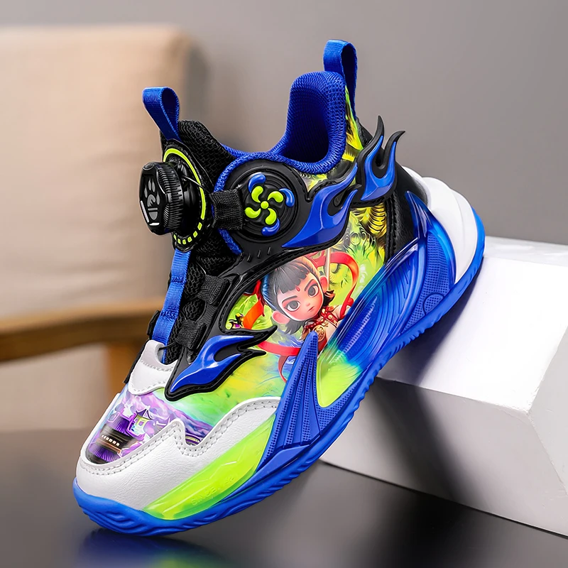 

Children‘s Basketball Shoes Non-slip Breathable Basketball Tactical Boots Lace-up Boys Girls Sneakers Outdoor Athletic Shoes