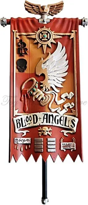 【맞춤형】JOYTOY 40k 1/18 액션 피규어 액세서리 군사 깃발 배너 1개