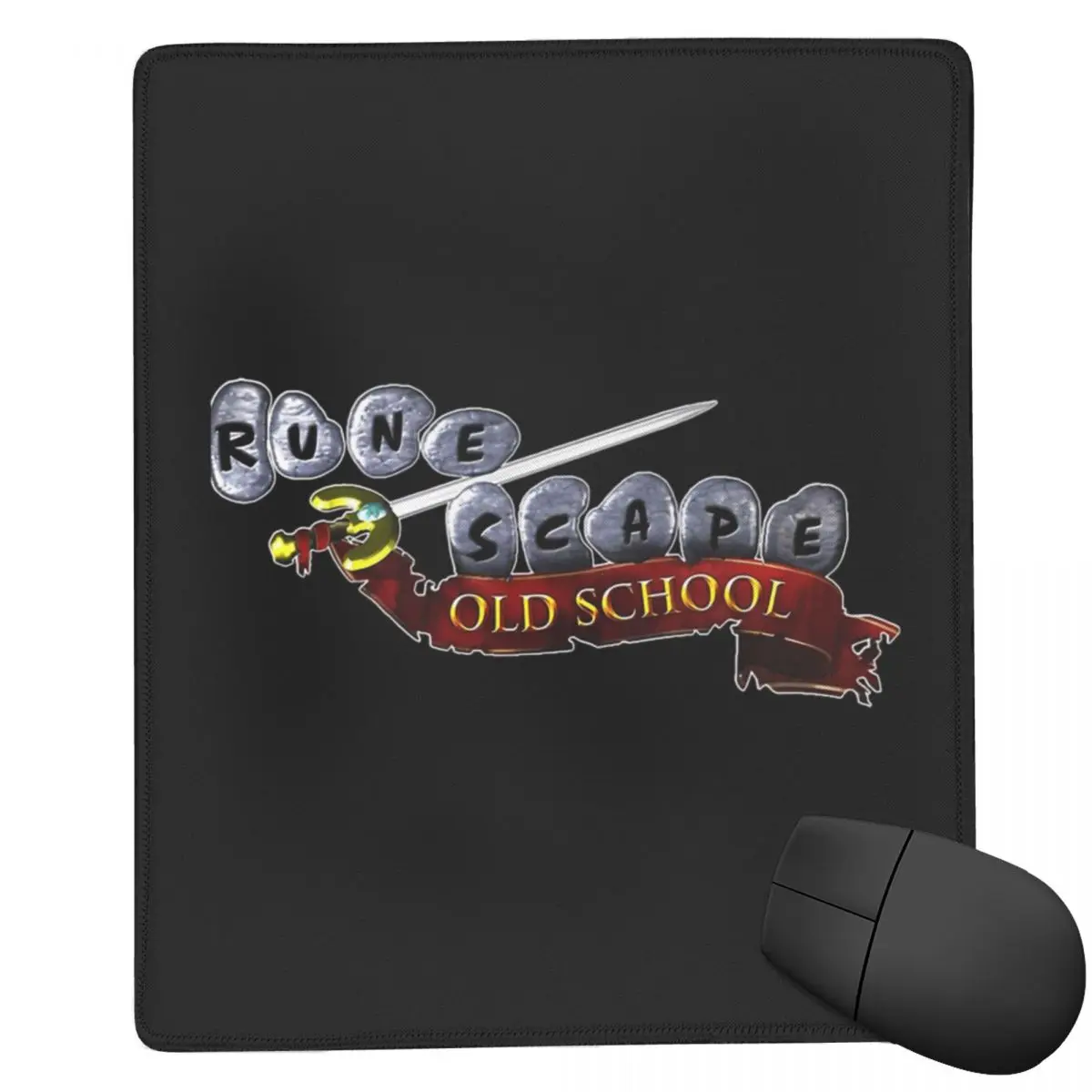 

Коврик для мыши Runescape Oldschool Logo Bes Men 7x9 дюймов (22x18 см) для компьютера, клавиатуры, игрового ПК, ноутбука, настольный коврик