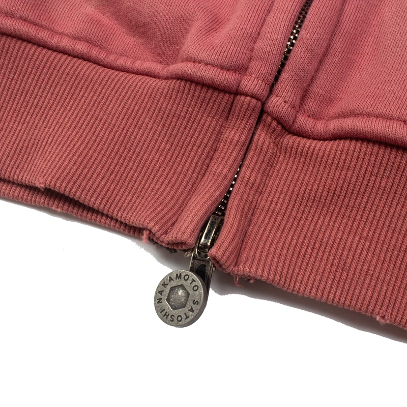 Amerikanischer Vintage-Hoodie mit Reißverschluss für Herren, gewaschen und abgenutzt, Destroyed-Look, Grafik-Hoodie, Oversize-Streetwear – Detail 7