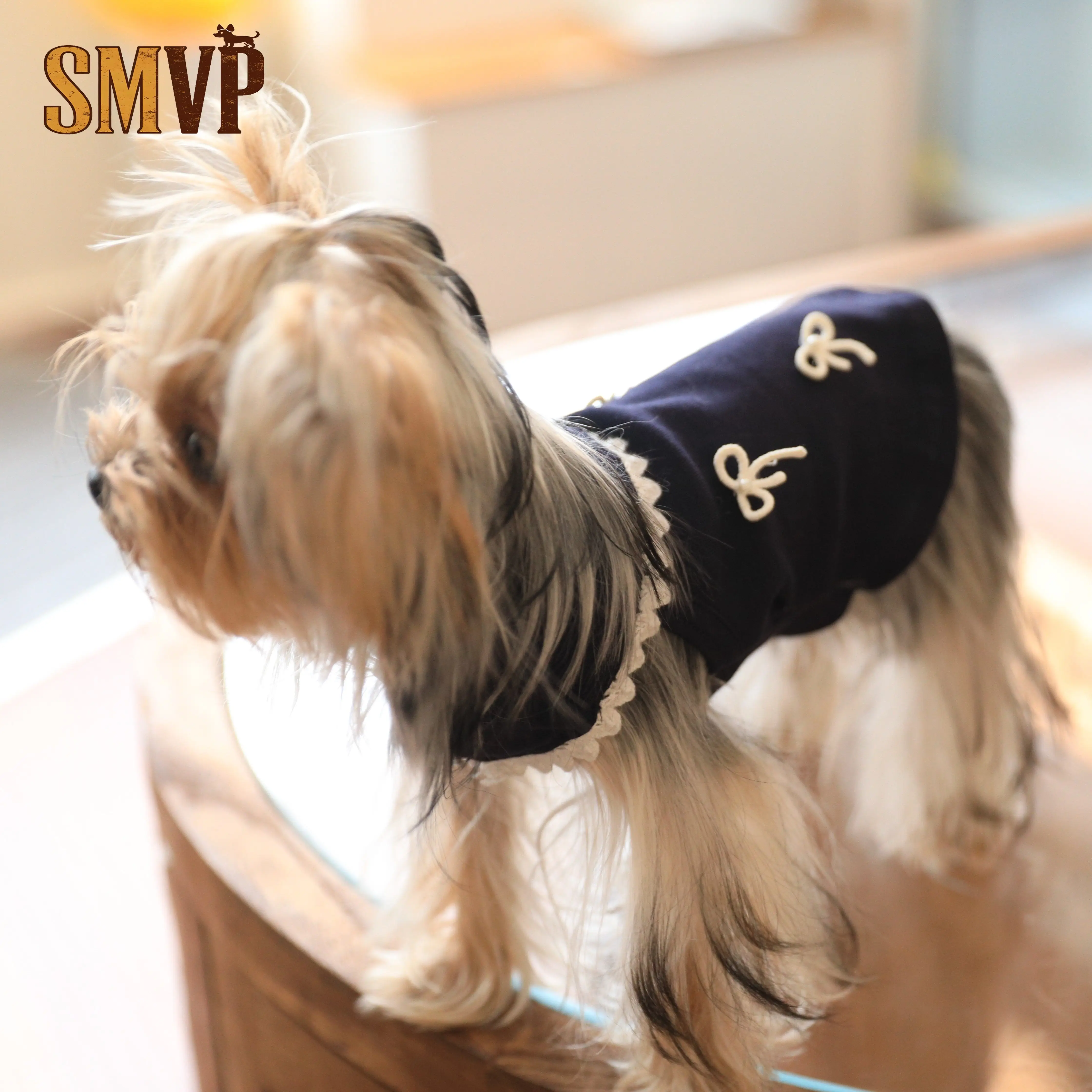 

Cotton Soft Solid Color Base Bow Embroidered T-shirt Sweet Cute Cat Small Dog Dog Clothes