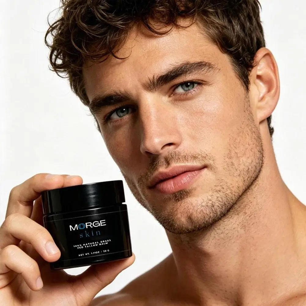 MORGE Skin Grass Fed Tallow Balm 50g Natural Nourishing Skin Balm Hydrating Repairing Cream Soothe Rough Dry Skin Facial & Body