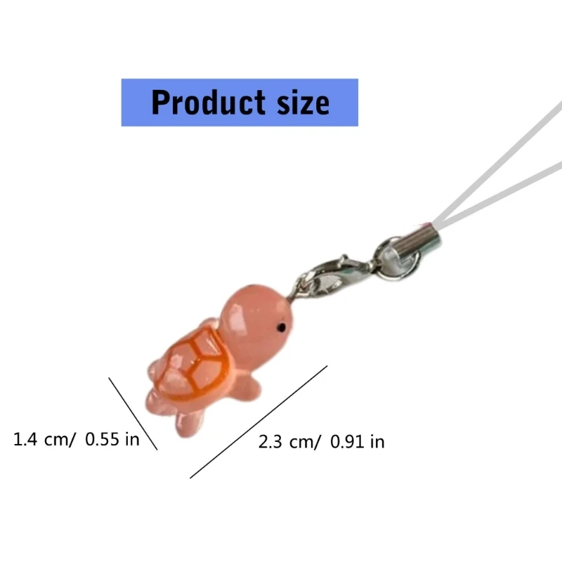 cadena correa teléfono multiusos con decoraciones colgantes para teléfono tortugas personalizadas