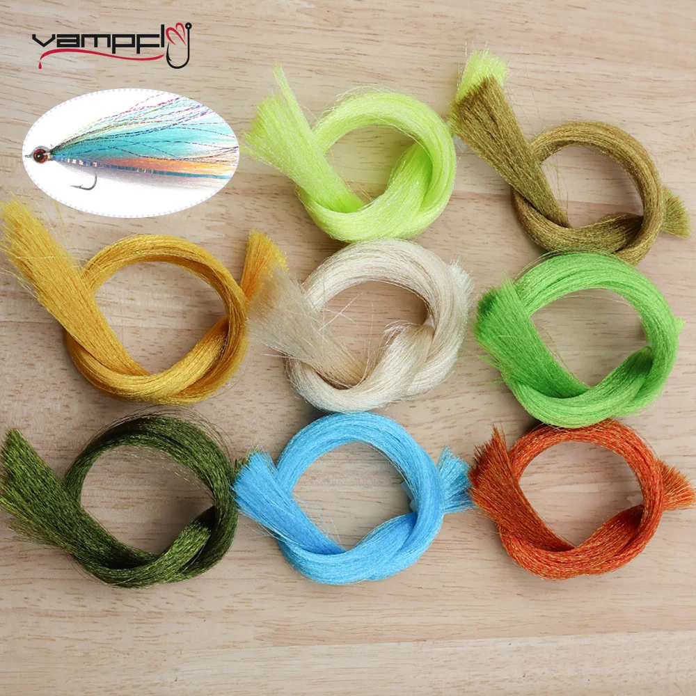 

Vampfly, 8 упаковок, смешанные цвета, 30 см, фторковое волокно, ультратонкое синтетическое волокно, материал для завязывания мушек для трубок гольяна, стример