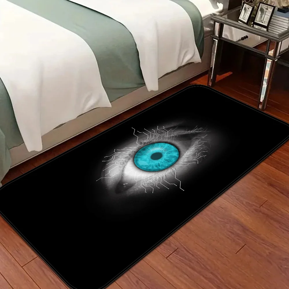 

Evil Eye Floor Carpet Anti-slip Absorb Water Long Strip Cushion Bedroon Mat Welcome Rug