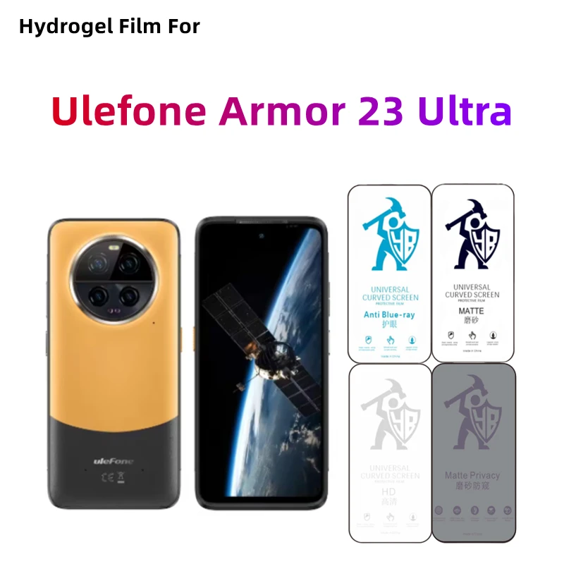 2pcs Matte Hydrogel Film For Ulefone Armor 23 Ultra HD Screen Protector For Ulefone Armor 23 Ultra Eye Care Privacy Matte Film