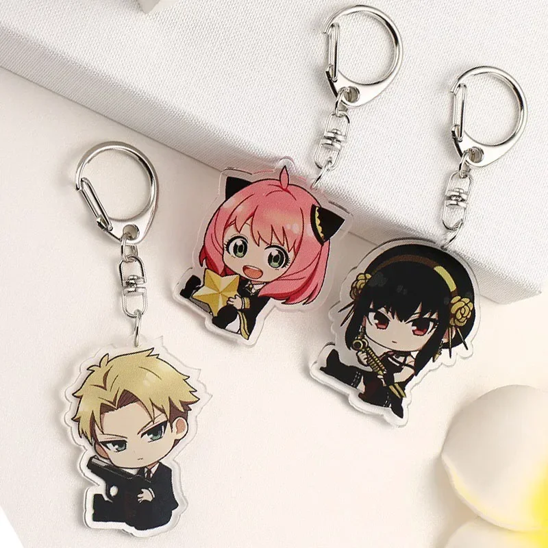 Cute  Keychain Accessories Scaramouche Pendant Anime Cartoon Badge kids gift