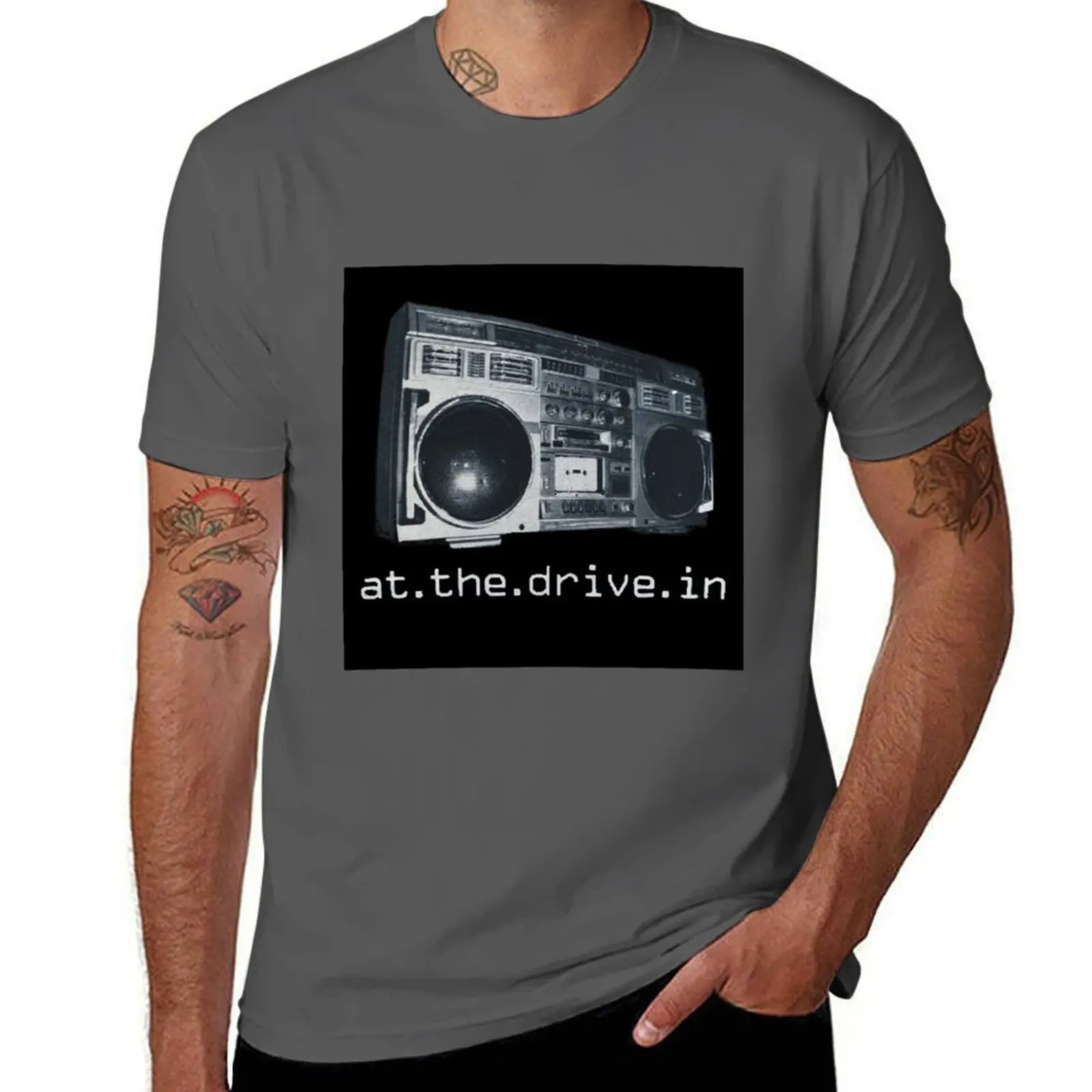 

Футболка At the Drive In, мужская футболка с рисунком, мужская футболка, хлопковая футболка