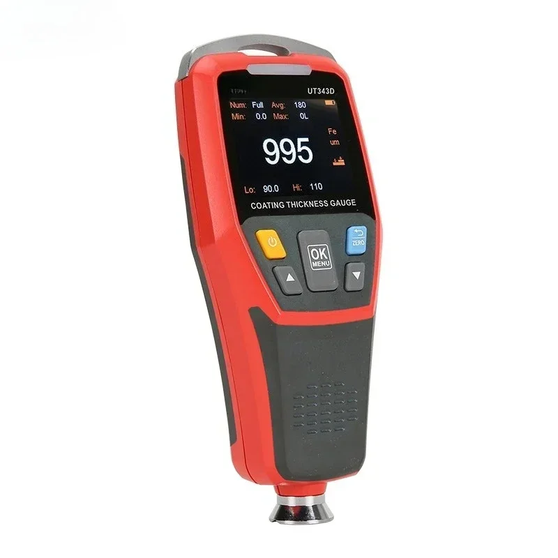UT343D Coating Thickness Gauge 1250um Measurement Mode Max/Min/Avg