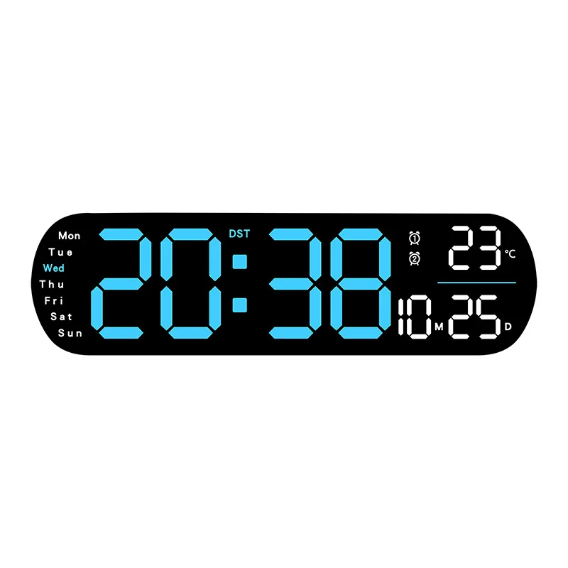 Creative Wall Clock Multifunctional Living Room Clock Large Screen LED Digital Timing 5502