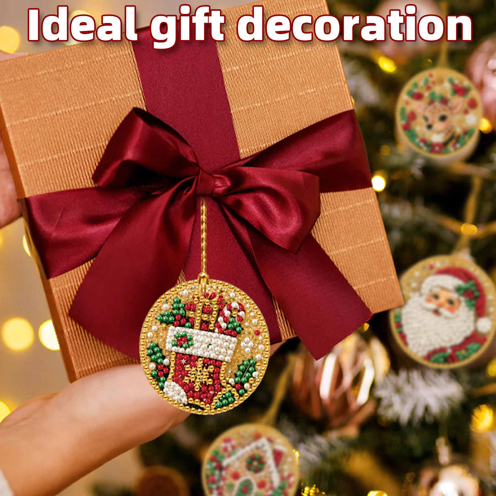 Christmas Diamond Art Kit 12pc - Xmas Resin Art review and price