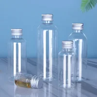 50 unids/lote 5-120ml botella con tapa de aluminio y plástico Vial vacío botellas de muestra contenedor transparente al por mayor