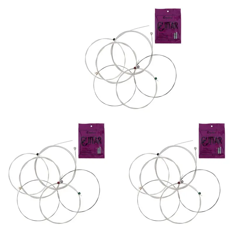 Orphee 18Pcs Acoustic Guitar Strings Special Silver Plated Anti-Rust Hexagonal Core+8% Nickel Extra Light TX620-S-AA85