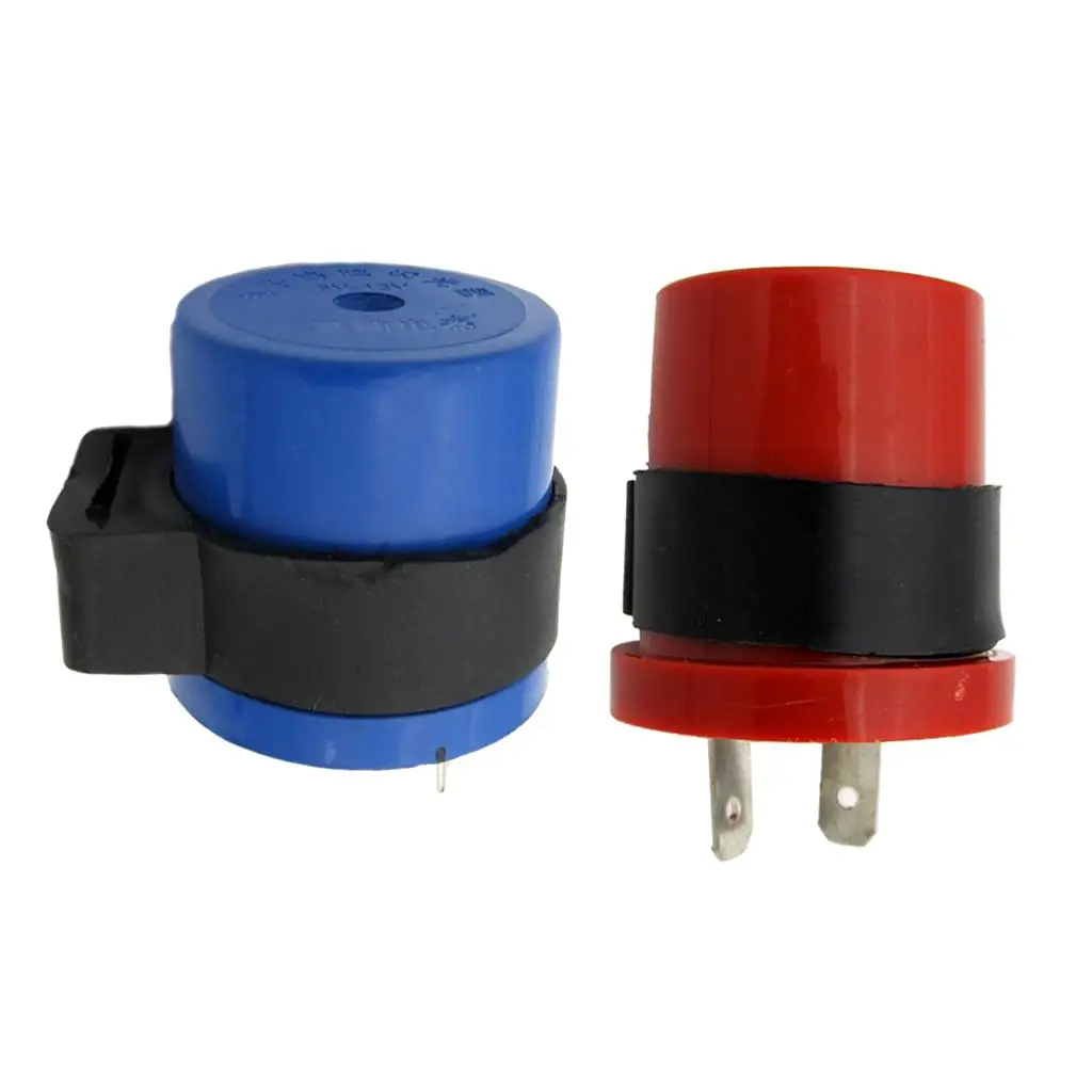 Motorcycle Beeper 2 Pins LED Flasher Relay Blinker Plastic Parts for Motorcycle Rear Led Lights and Turn Signal