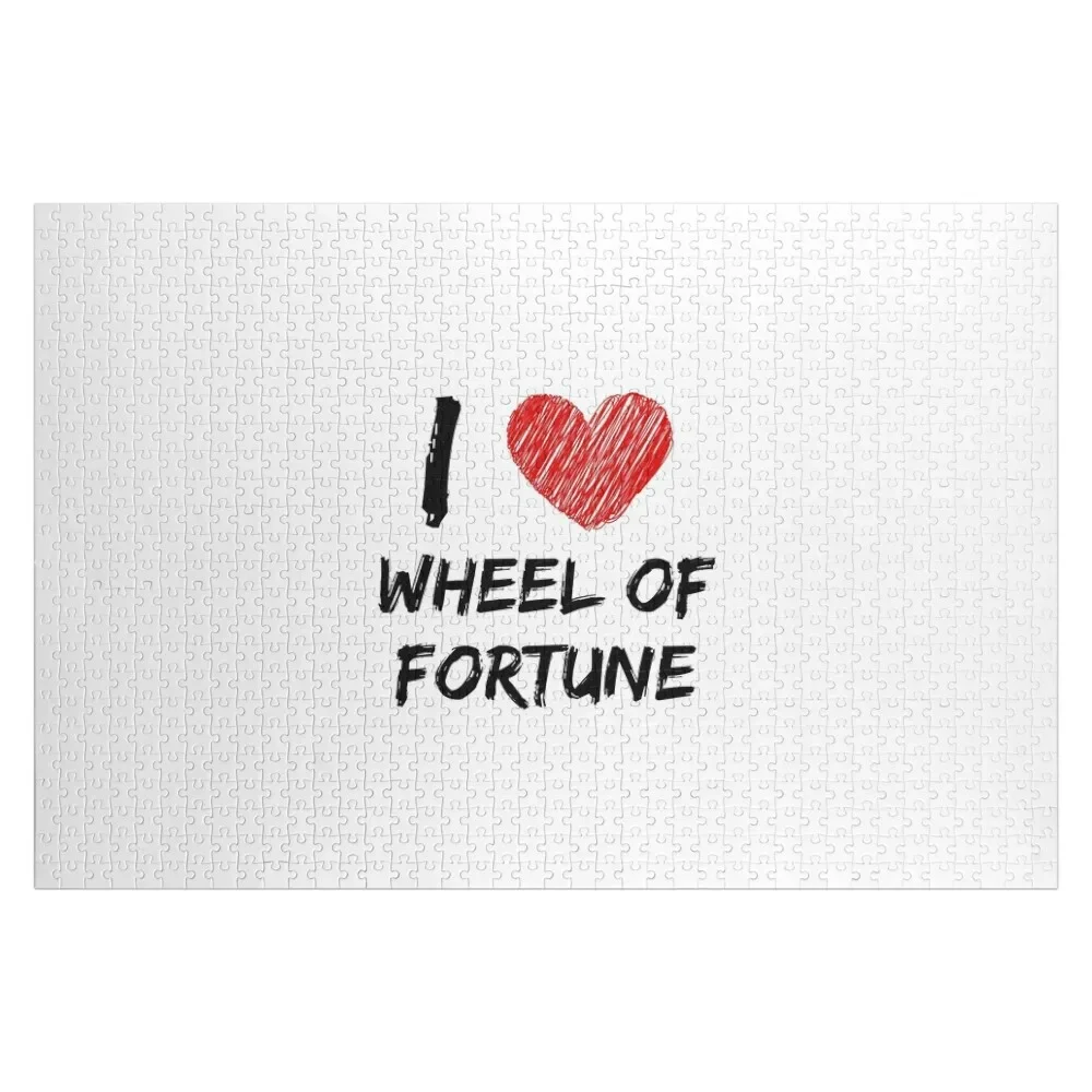 I Love Wheel of Fortune Jigsaw Puzzle Diorama Accessories Jigsaw Pieces Adults Personalised Jigsaw Puzzle