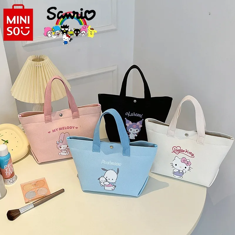 

Miniso Sanrio New Women's Handbag Fashionable High Quality Girl's Storage Bag Cartoon Large Capacity Commuter Women's Bag