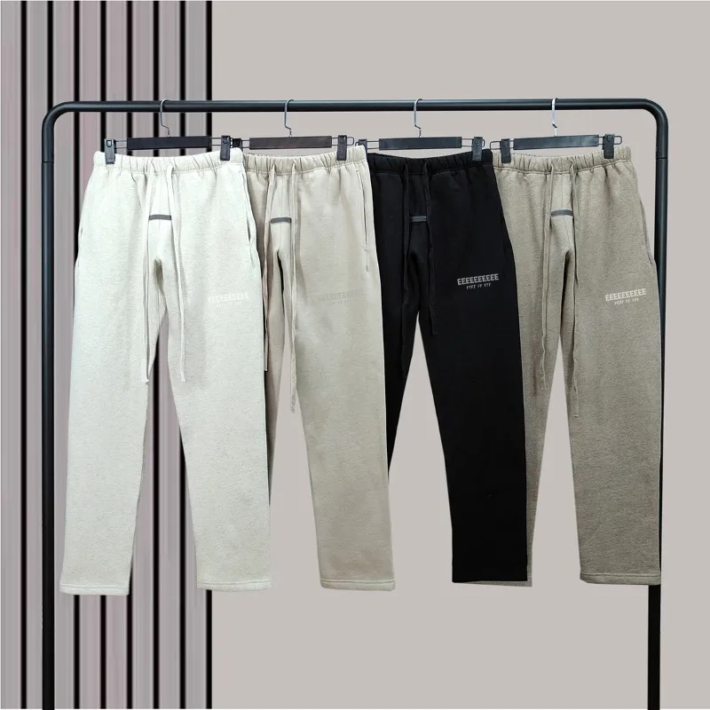 

FW25 Trend Design Men's Sweatpants Metallic Texture Letter Logo Casual Pants Designer Brand Couple Loose Cotton Pants