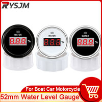 HD Digital 52mm Water Level Gauge 9-32VDC Red Light Water Tank Meter Indicator 0-190 OHM 240-33ohm for Car Yacht 12V 24V