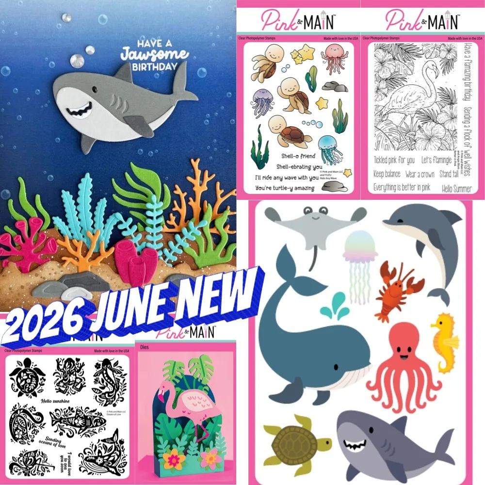 Shrimply the Best 2026 Dies & Stamps & Stencil Scrapbook Diary Decoration Stencil Embossing Template DIY Greeting Card Handmade