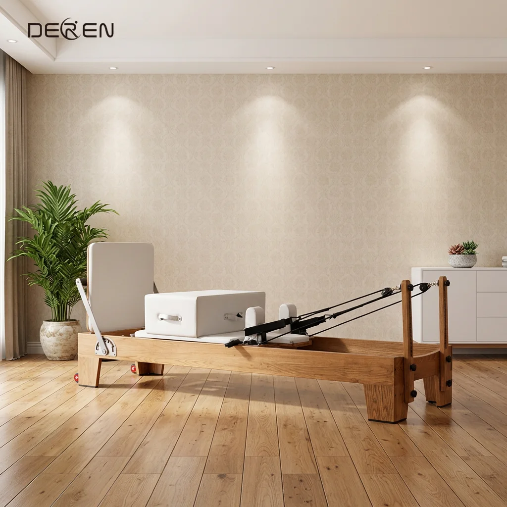 Oak Adjustable Pilates Core Bed Friendly Stable and Durable for Home Training Studio Gym Fitness Shaping
