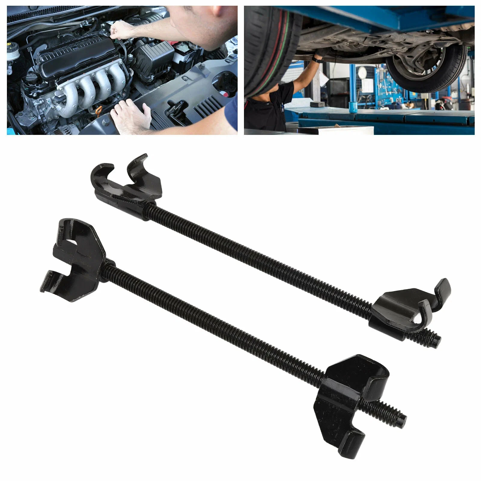 1 Pair 27/37cm Car Suspension Spring Compressor Heavy Duty Disassembly and Assembly Tool Automotive Shock Spring Compression Jaw