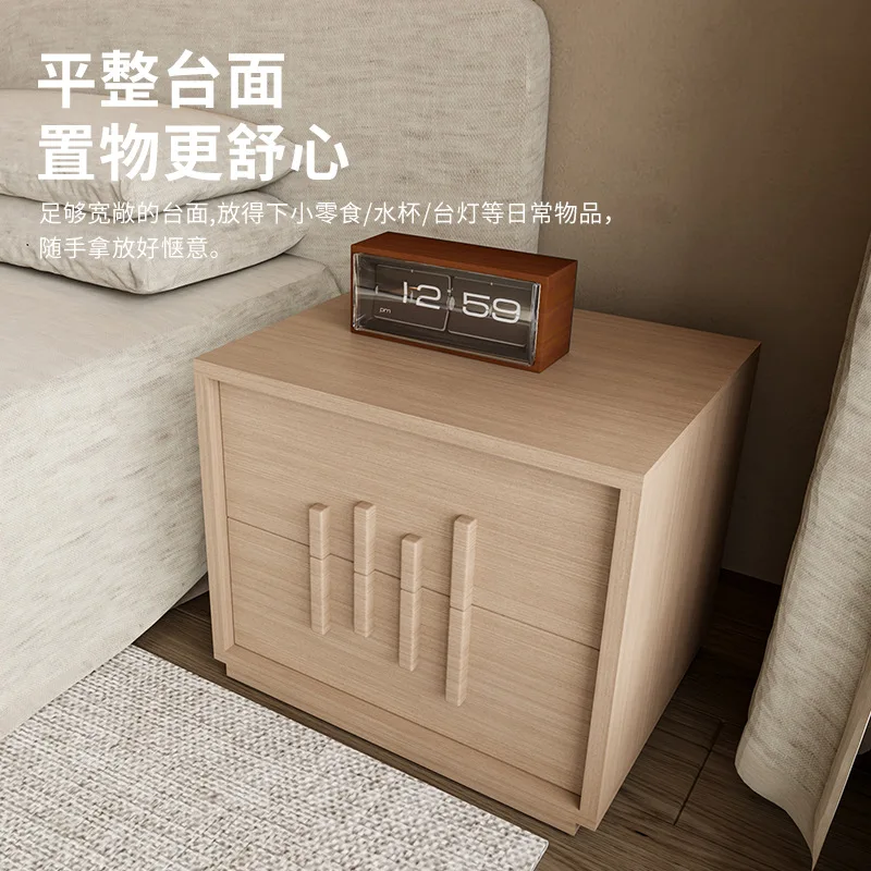 Light luxury piano key handle design bedside table Japanese locker household