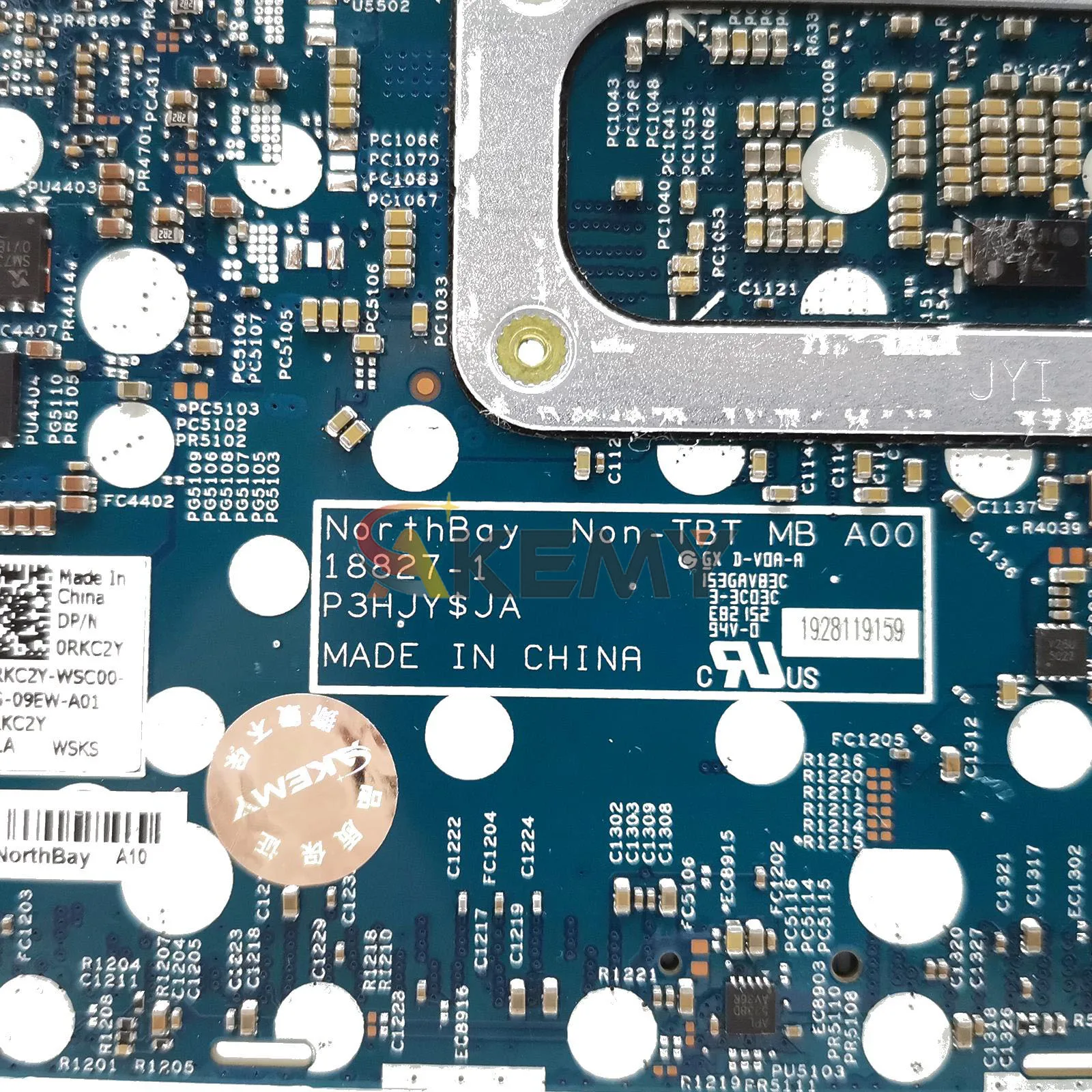 18827-1 i5 i7 CPU가 장착된 DELL Latitude 5300용 메인보드 CN-05N31T 0RK2CY 05KRX2 DDR4 100% 완전 테스트됨
