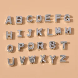 2023New 26 English Letters Covered Copper Gold-Plated Jewelry Material diy Bracelet Necklace Beads Accessories