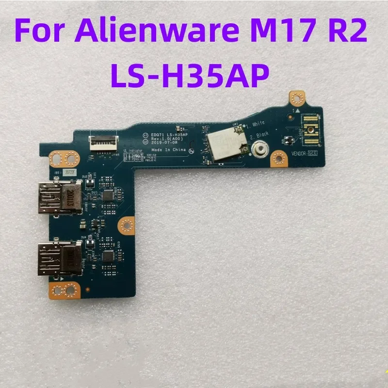 

Оригинальная плата для ноутбука Alienware M17 R2, маленькая USB-плата EDQ71 LS-H35AP