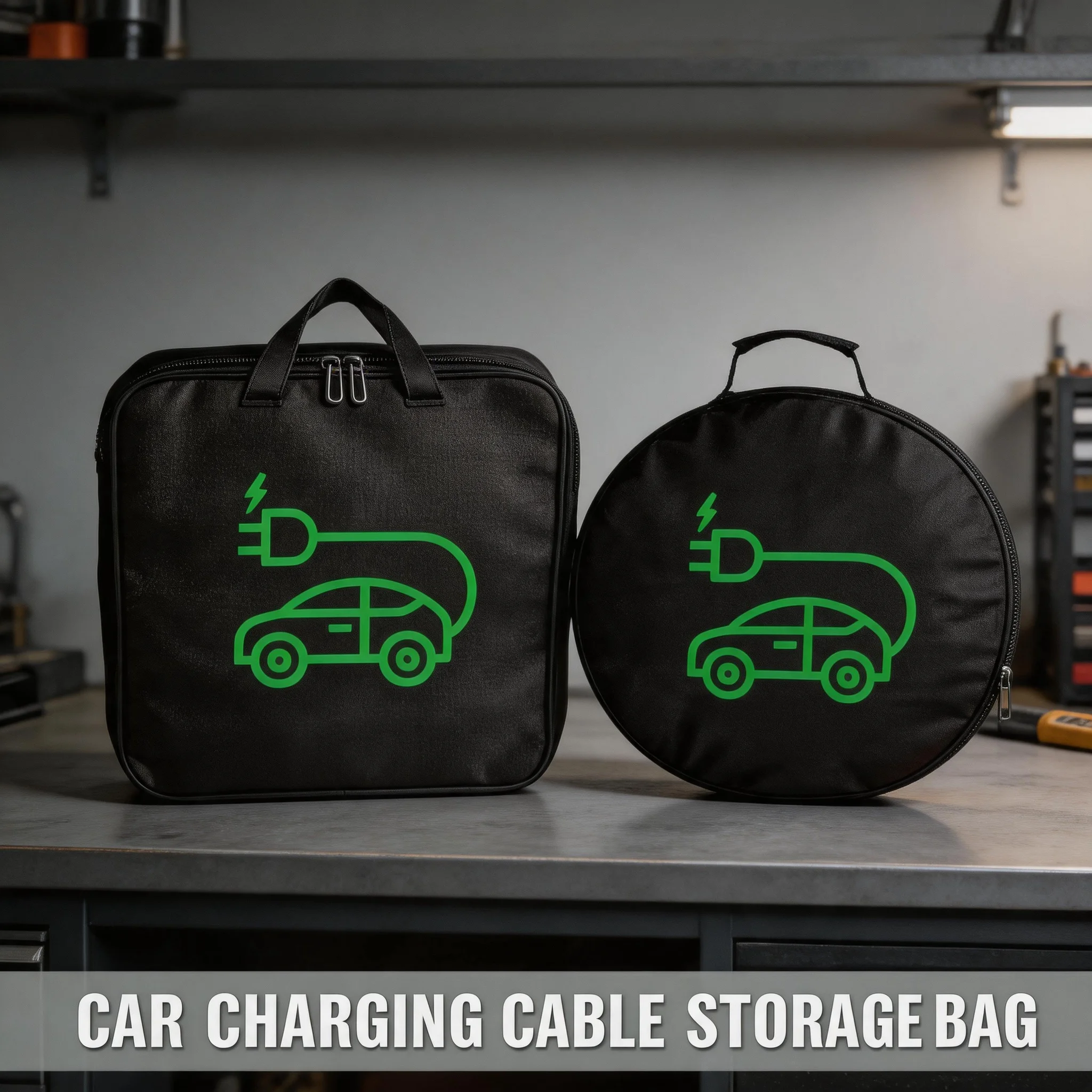 

Electric Car Charger Storage Bag 1PCS Durable Waterproof Car Battery Cable Handled Bag EV Car Charging Gun Storage Organizer