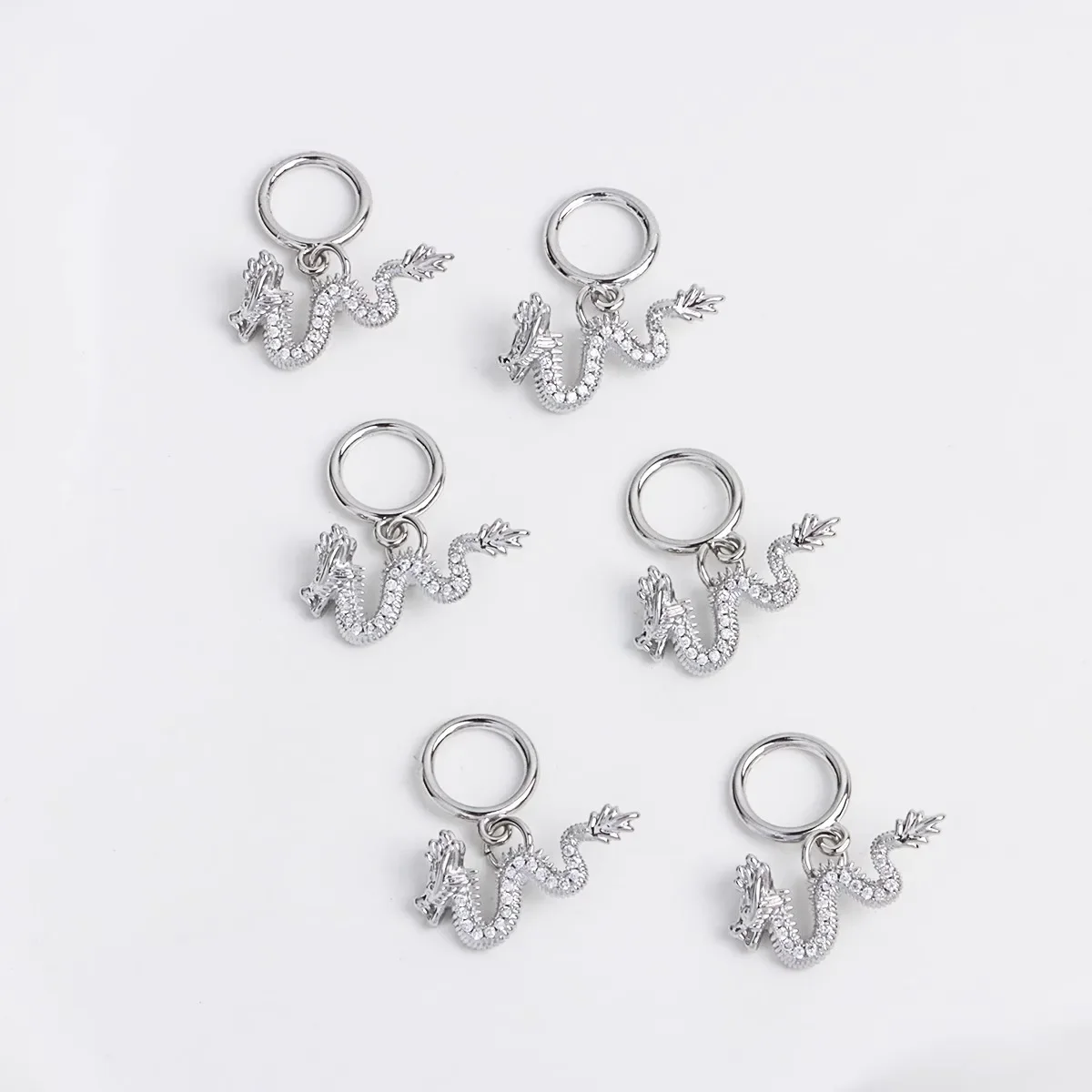 14K 진금 도금 지르코늄 용 모양 OT 버클 중국 스타일 출생년 버클 DIY 보석 액세서리 재료