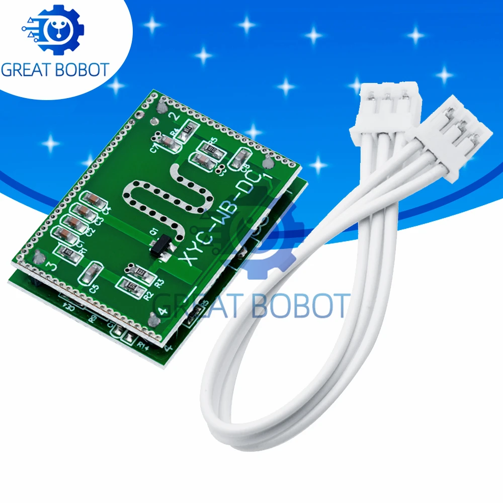 5.8GHz Microwave Radar Sensor High Anti-jamming Smart Induction Switch 6-9M Sensing Distance