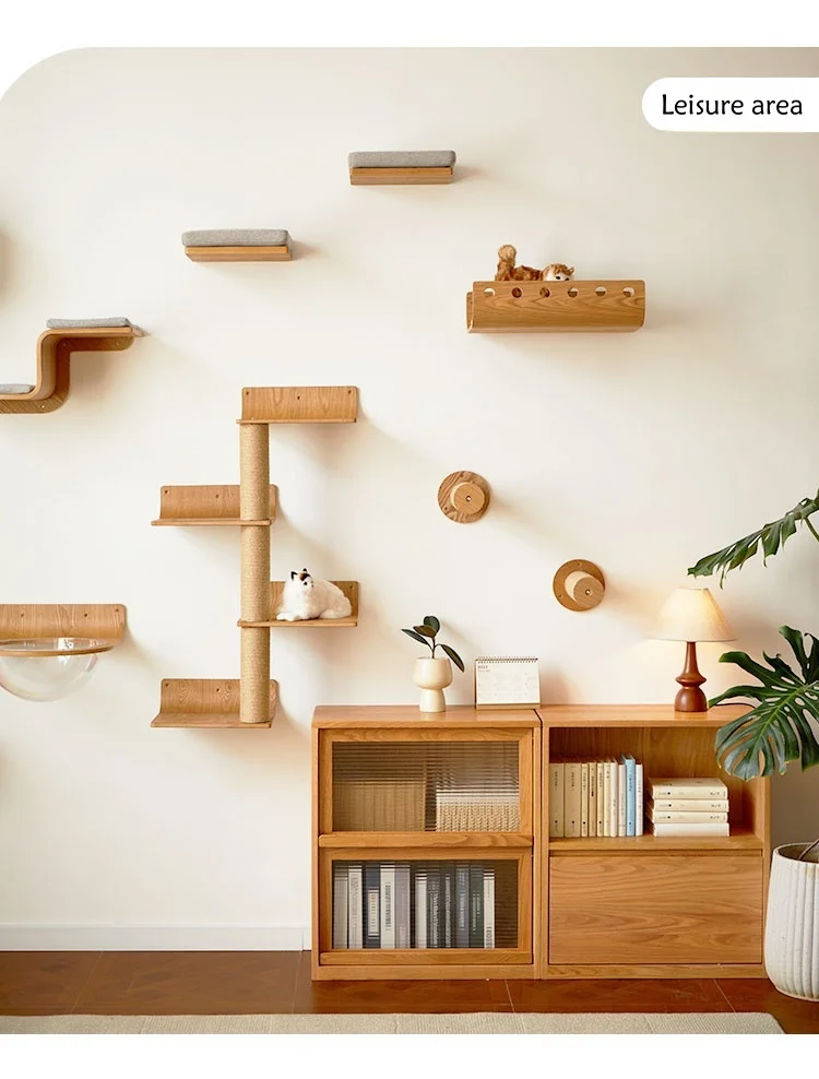 

# Whole-House Solid Wood Cat Furniture Set Modular Wall-Mounted Cat Climbing System For Indoor Cats