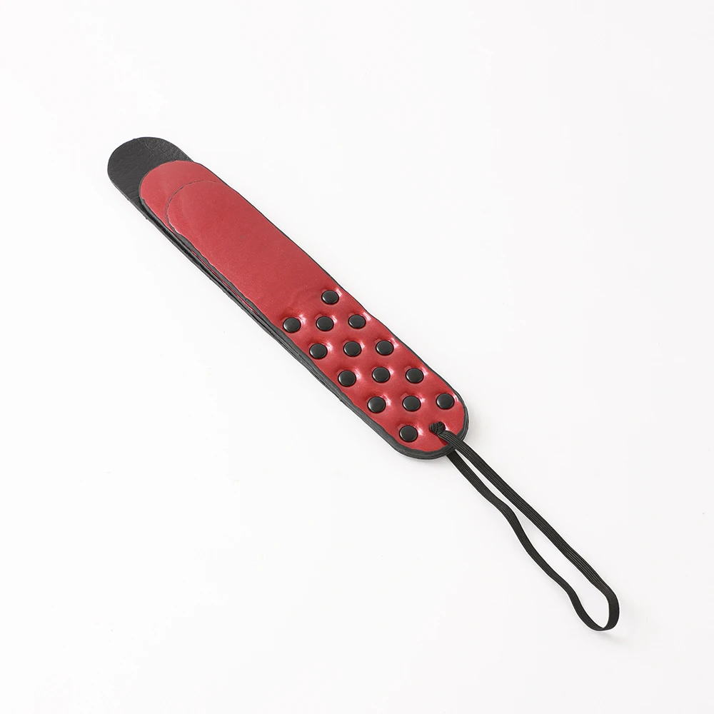 Sex Racket rivetti in pelle sculacciata a mano Paddle Beat Tease Sex Racket prodotti del sesso per adulti strumenti SM per donne e coppie, uomini, amante