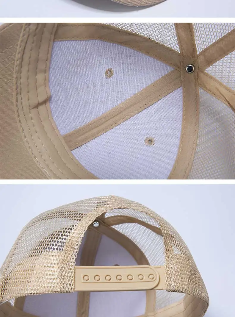 Großhandel Baseballkappen für Herren, Freizeitkappen für Damen, Mesh-Hüte, Unisex-Hüte, Hüte mit individuellem Logo, bestickte Hüte – Detail 13