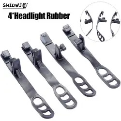 4pc Universal Headlight Rubber Straps Off-road Motorcycle Headlight Fixing Rubber Strip Motocross Headlamp Fixed Brackets Straps