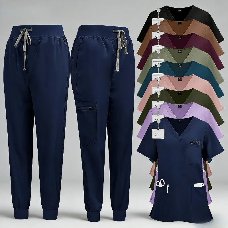 

Short Sleeve Set for Procedure Rooms & Skin Care | All-Day Comfort Workwear Outerwear Loungewear