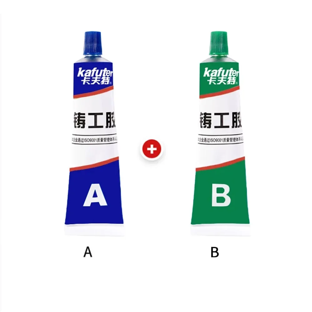 Imagem -06 - Kafuter a Mais b Adesivo de Reparação de Metal Super Cola de Aço de Ferro Auto Radiador Tanque de Água Especial Vazamento de Cola de Soldagem 65g