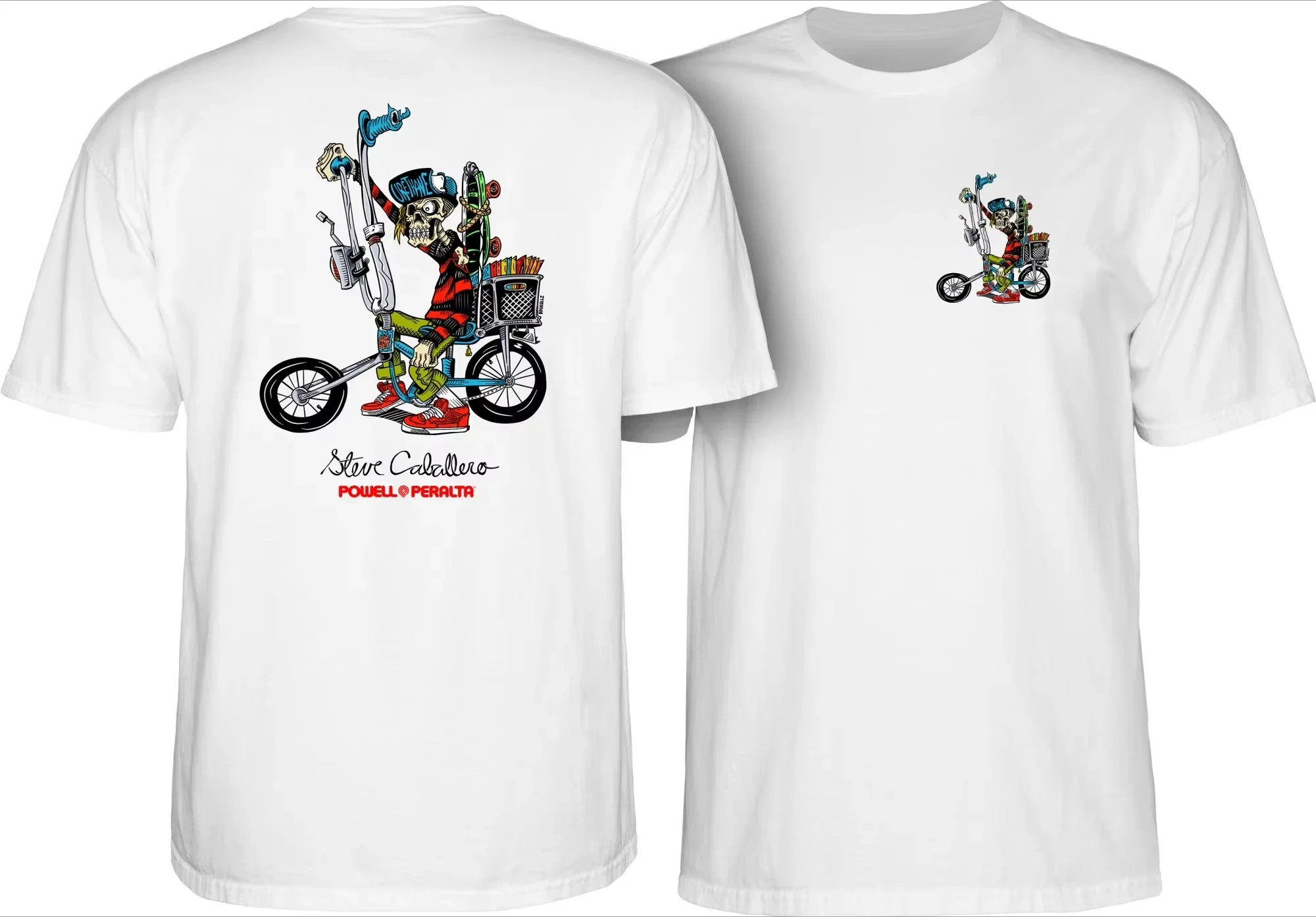 

2025 Powell Peralta Steve Caballero Chopper Bike T-Shirt Unisex Cotton T Short Sleeve Fashion Printing Brand T Streetwear Trend
