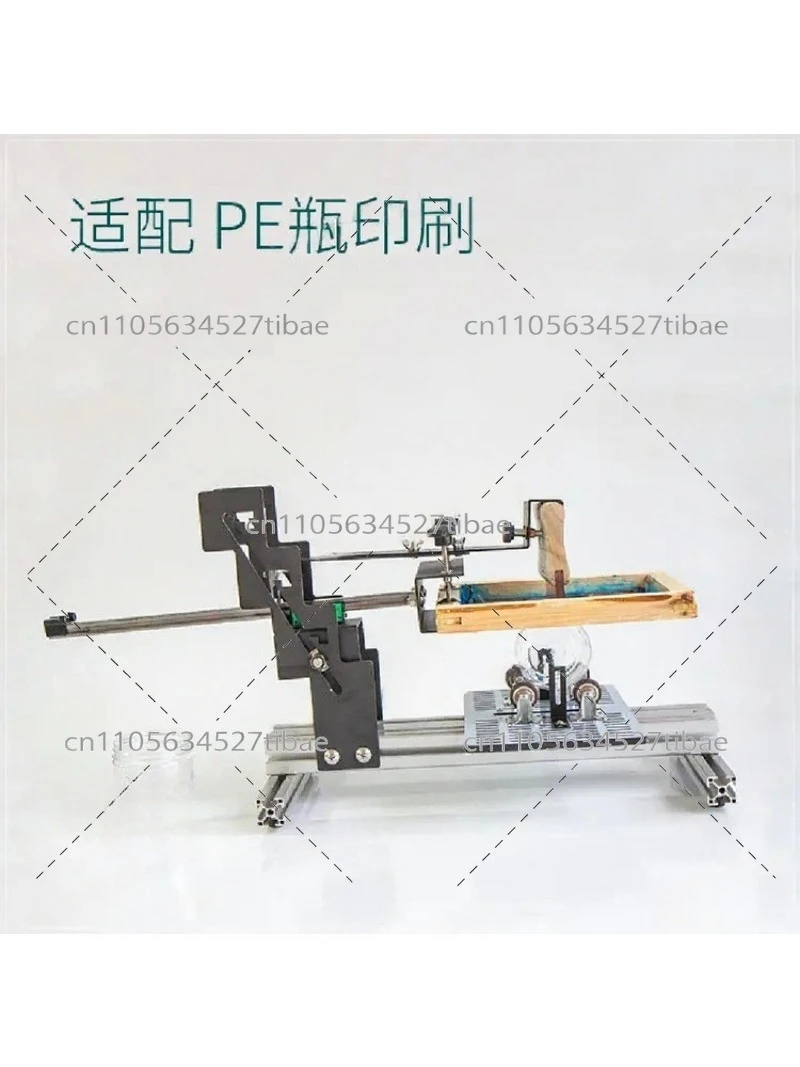 Precision Curved Screen Printer Manual Cylinder Printing Machine for Bottles Tumblers Cosmetic Packaging
