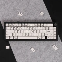 Teclas japonesas blancas minimalistas, 151 teclas, perfil MDA, teclas PBT para teclados mecánicos MX 60/84/98/108