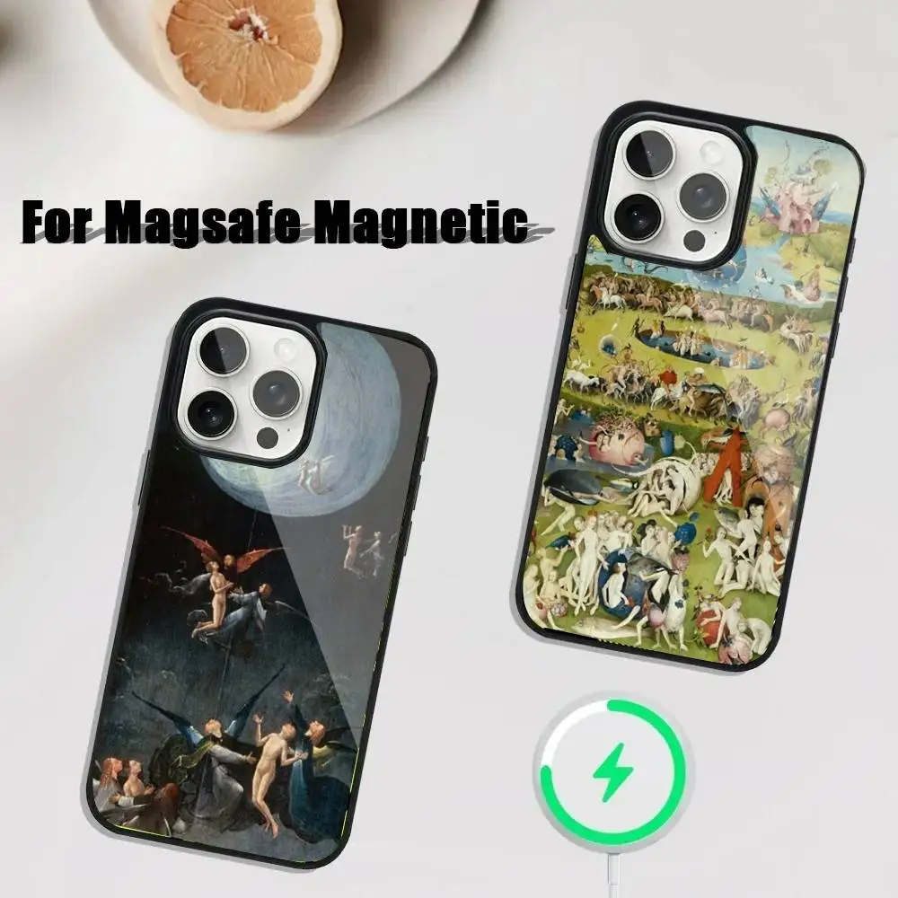 

H-Hieronymus Bosch Painting Phone Case iPhone 17,16,15,14,13,12,11,Pro,Max,Plus,Mini,SE4,E Magnetic Magsafe Wireless Charging