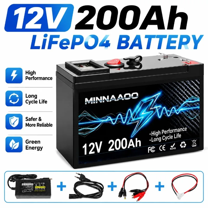 12V 200000mAh 21700 Lithium Battery Pack With USB Port BMS For Sprayer Electric Vehicle Solar Storage Camping