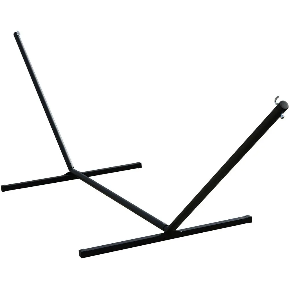 15 Sturdy and Durable Powder Coated Steel Heavy Duty 3Beam Hammock Stand Black 450 lb Weight Capacity