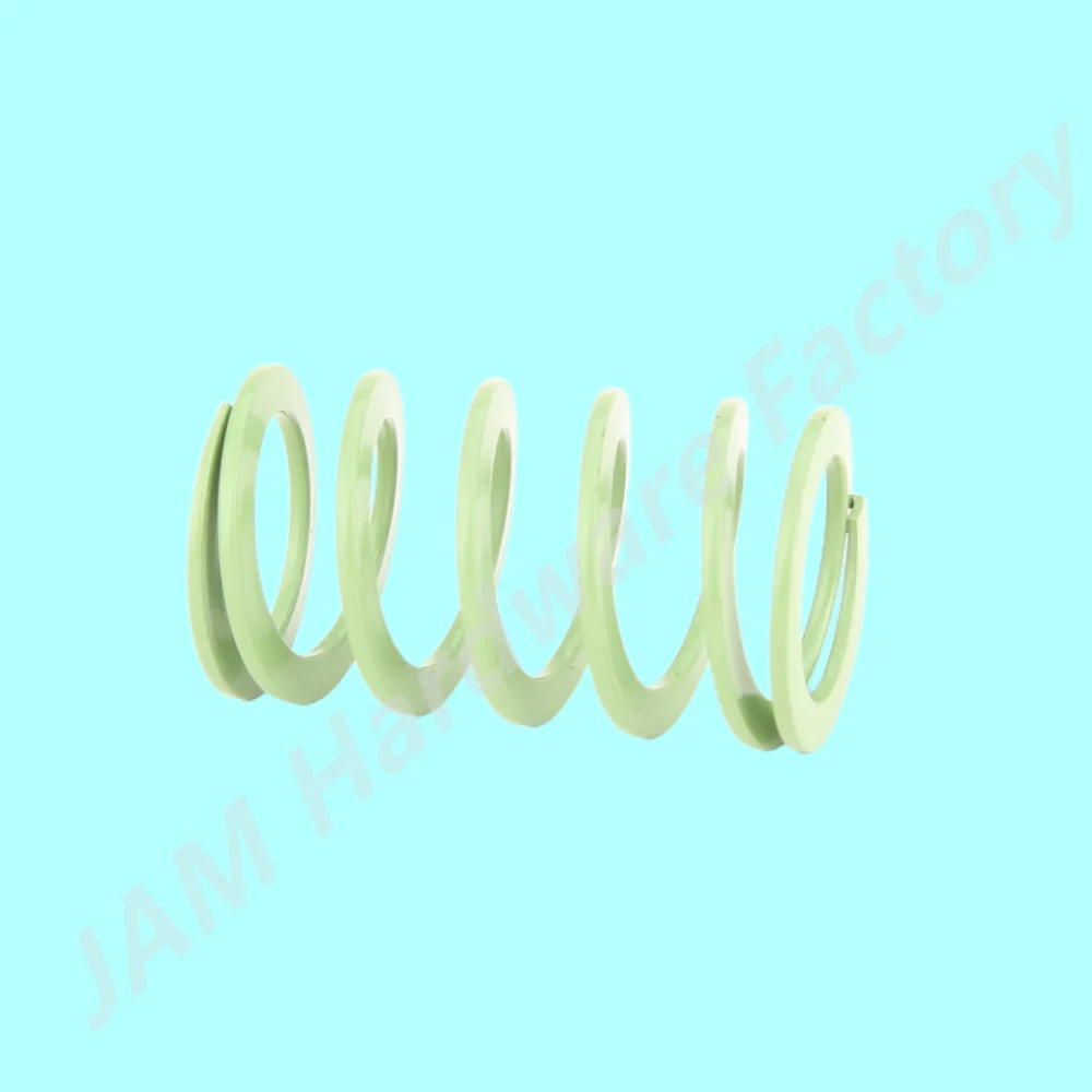 

Outer Diameter 11~42mm Length 40~55mm Coil Spring SWY Series Green Spiral Ultra High Deflection Spring Part of Specification
