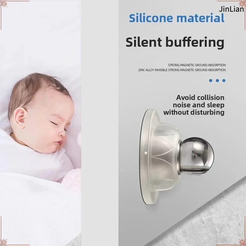 Silicone Anti-Collision Door Stopper Touch-Sensitive with Strong Magnetic Mute Feature for Hotel And Household Use
