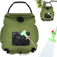 Lohascamping Folding Camping Shower Bag Solar Shower Bag 20L Outdoor Solar Heating water shower bags Bath Water bag 2 styles